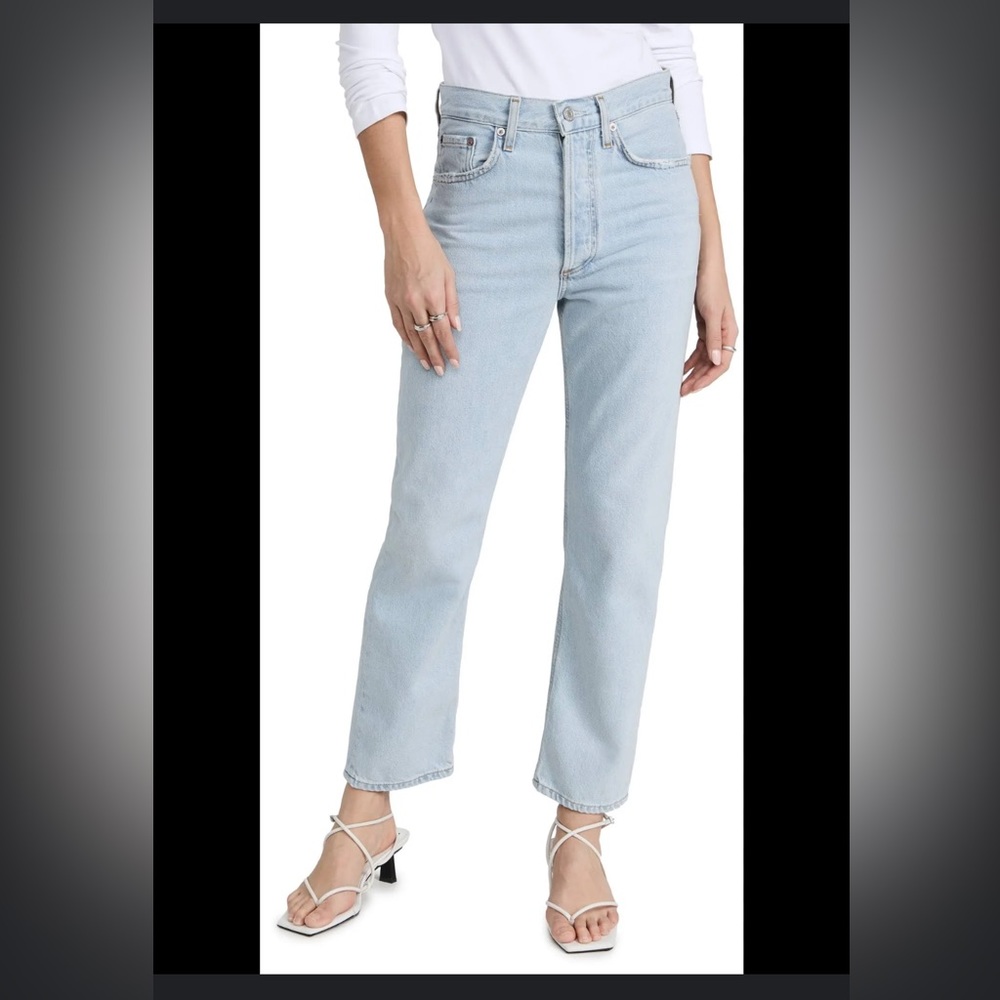 NEW IN BAG - AGOLDE Lana Crop Mid Rise Vintage Straight denim in SIZE 24